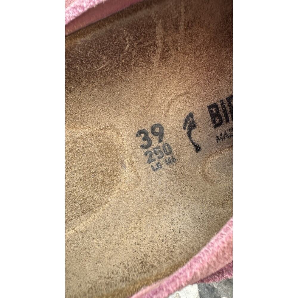 Stained Birkenstock Boston Bs Color Candy Pink Suede Ladies Size 8 - Picture 12 of 12